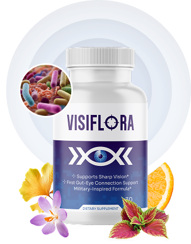 VisiFlora vision support supplement bottles